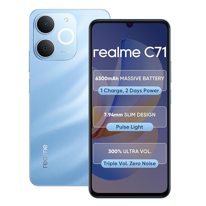 realme C71 4G Smartphone 4GB+64GB Blue